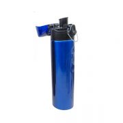 Royal Blue metal bottle, hot drink bottle, push open cap, 750ml stainless steel bottle